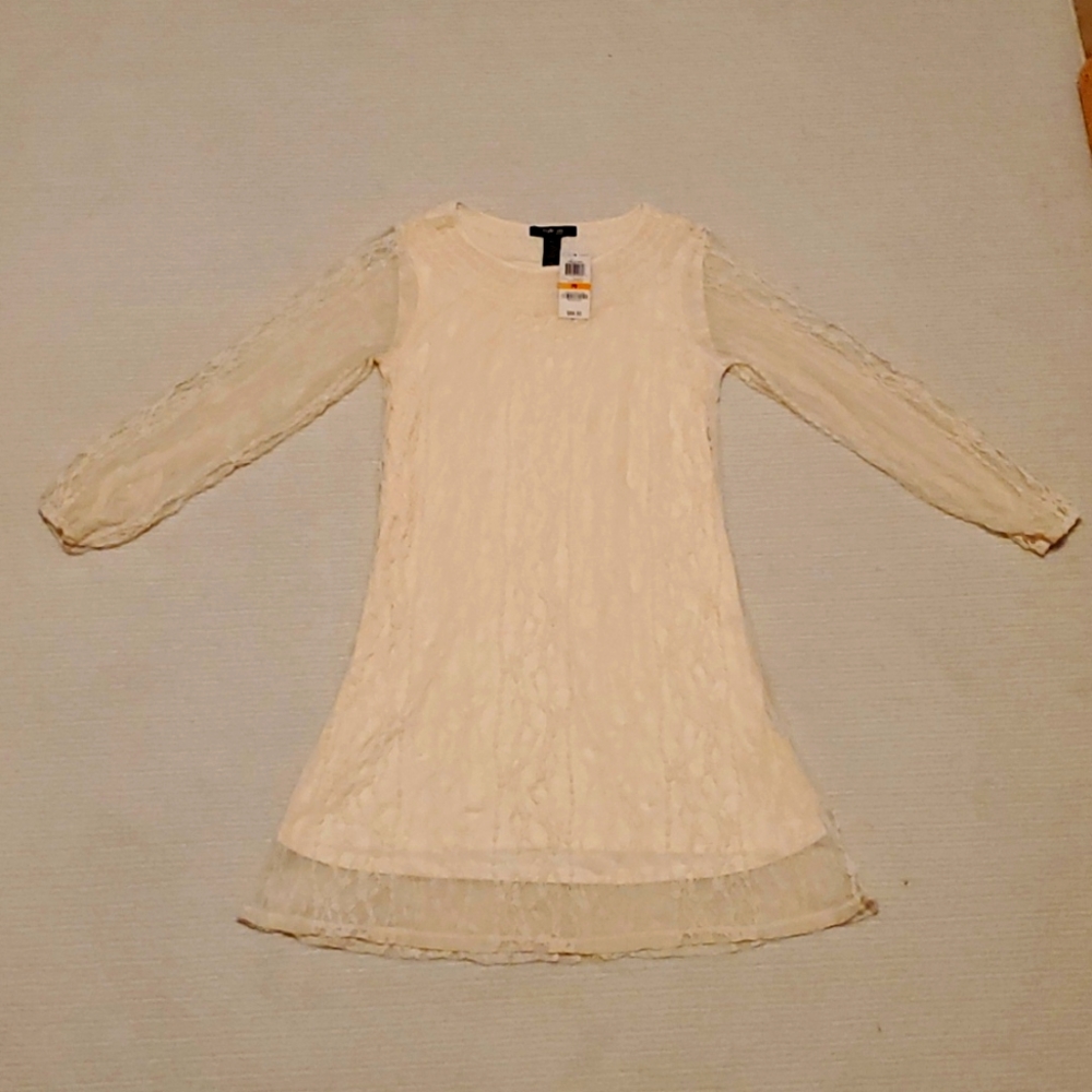Women's cream lace dress